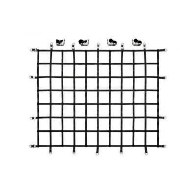 Lasiprofi Gurtbandnetz 25mm zur Ladungssicherung, schwarz - 1775 x 1250 mm MW 150 mm